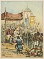 Empfang von Kolumbus bei seiner Rückkehr aus der Neuen Welt